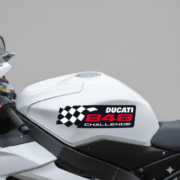 Ducati 848 Challange Stickers Decals - DecalsHouse