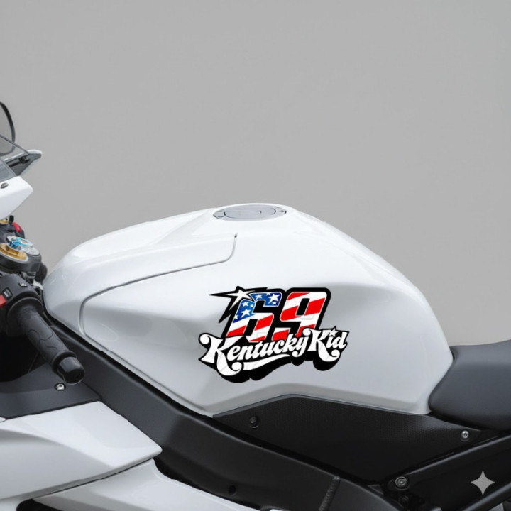 Ducati 848 Nicky Hayden 69 Style 3 Stickers Decals - DecalsHouse