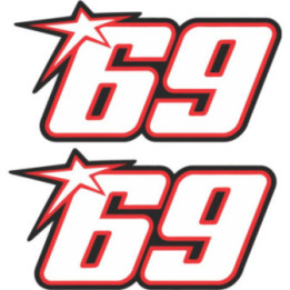 Ducati 848 Nicky Hayden 69 Style 5 Stickers Decals - DecalsHouse
