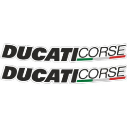 Ducati Corse Curved Stickers Decals - DecalsHouse