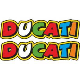 Ducati Lettering Style 2 Stickers Decals - DecalsHouse