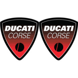 Ducati Logo Corse Badge Stickers Decals - DecalsHouse