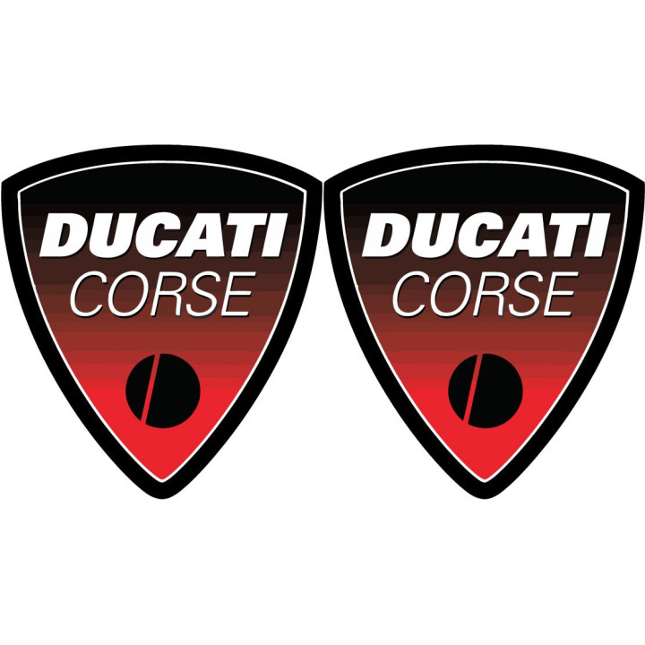 Ducati Logo Corse Badge Stickers Decals - DecalsHouse