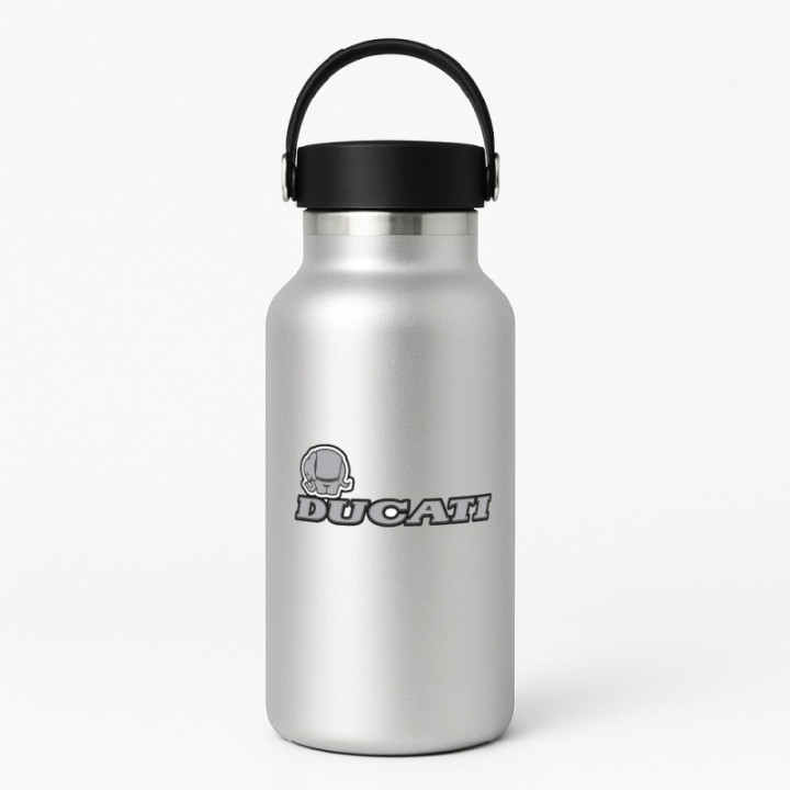 Ducati Logo Grey Stickers Decals - DecalsHouse