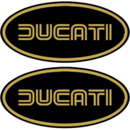 Ducati Logo Oval Stickers Decals - DecalsHouse