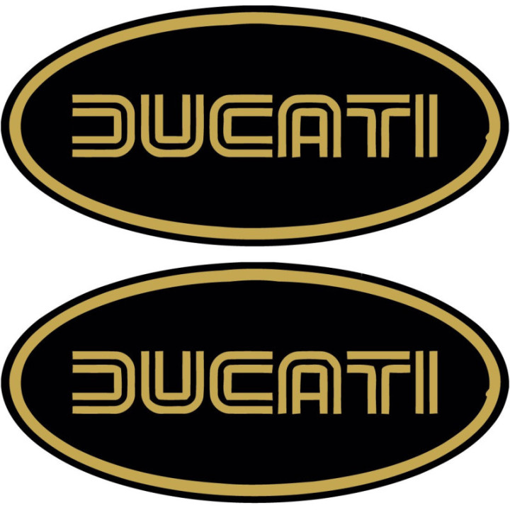 Ducati Logo Oval Stickers Decals - DecalsHouse