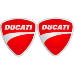 Ducati Classic Logo Stickers – Motorcycle Tank Restoration Decals (2-Pack)
