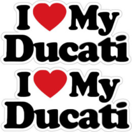 Ducati Love Stickers Decals - DecalsHouse