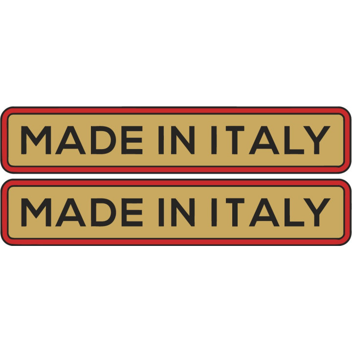 Ducati "Made In Italy" Stickers – Tricolore Flag Decals (2-Pack)
