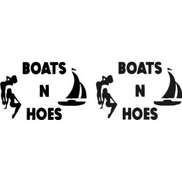 Buy Boats And Hoes Decal Sticker Online