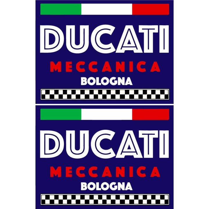 Ducati Meccanica Bologna Style 2 Stickers Decals - DecalsHouse