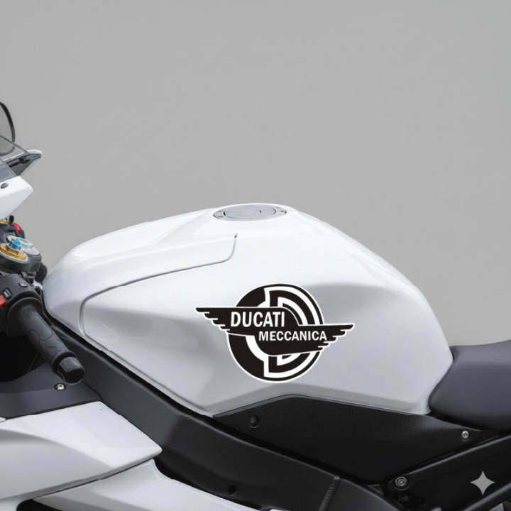 Ducati Meccanica Logo Stickers Decals - DecalsHouse