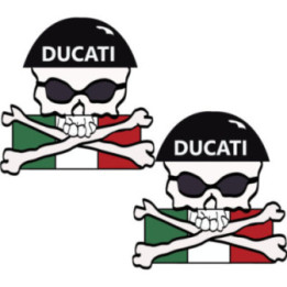 Ducati Pirate Skull Stickers Decals - DecalsHouse