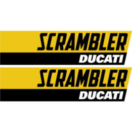 Ducati Scrambler Black And Yellow Stickers Decals - DecalsHouse