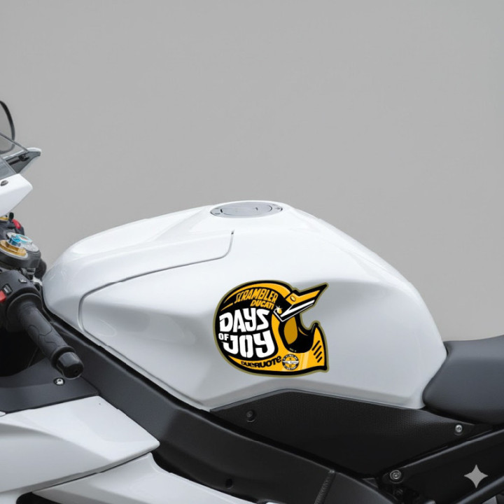 Ducati Scrambler Days Of Joy Stickers Decals - DecalsHouse