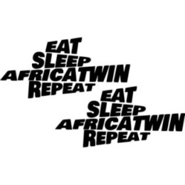 Honda Africa Twin Eat Sleep Repeat Die Cut Stickers Decals - DecalsHouse