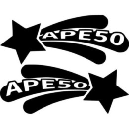 Honda Ape 50 Die Cut Stars Stickers Decals - DecalsHouse