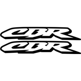 Honda CBR Logo Outline Stickers – Sportbike Motorcycle Decals (2-Pack)