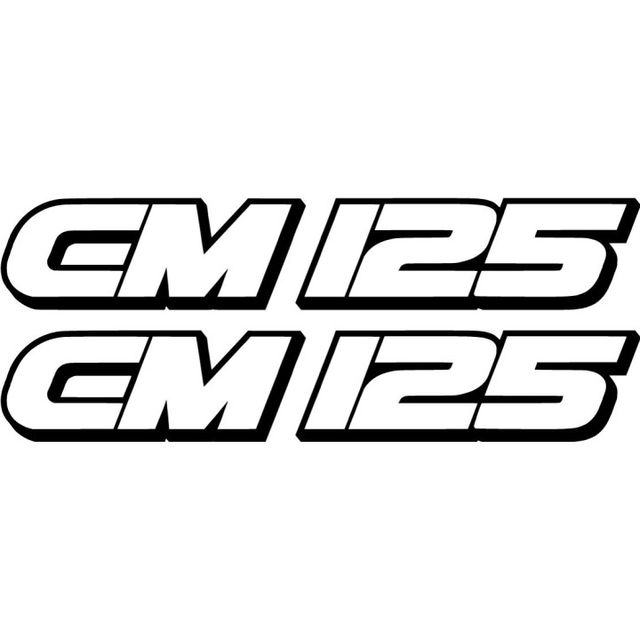 Honda Cm 125 Die Cut Outline Stickers Decals - DecalsHouse