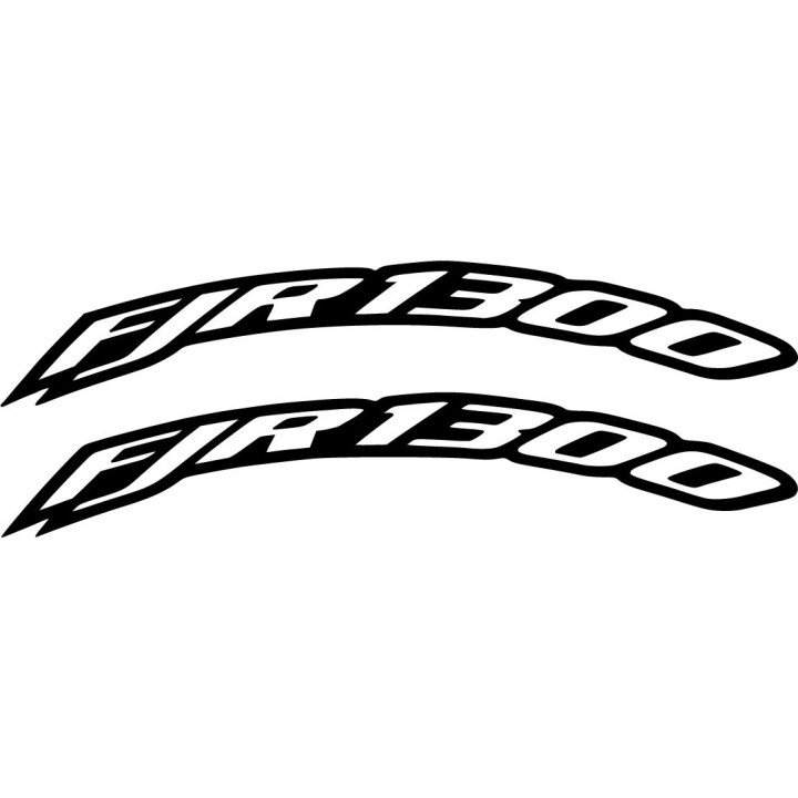 Honda Fjr 1300 Outline Curved Die Cut Stickers Decals - DecalsHouse