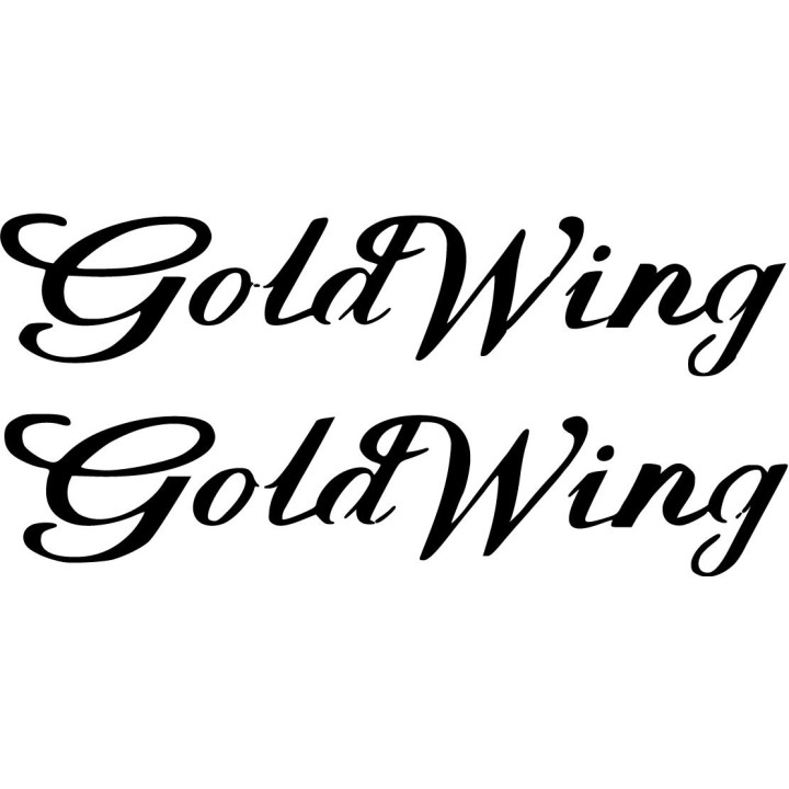 Honda Gl Gold Wing Die Cut Style 3 Stickers Decals - DecalsHouse