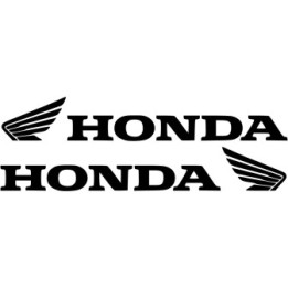 Honda Wings Logo Style 2 Stickers - Motorcycle Decals (2-Pack)
