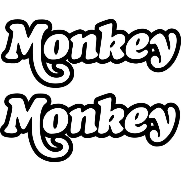 Honda Monkey Die Cut Stickers Decals - DecalsHouse