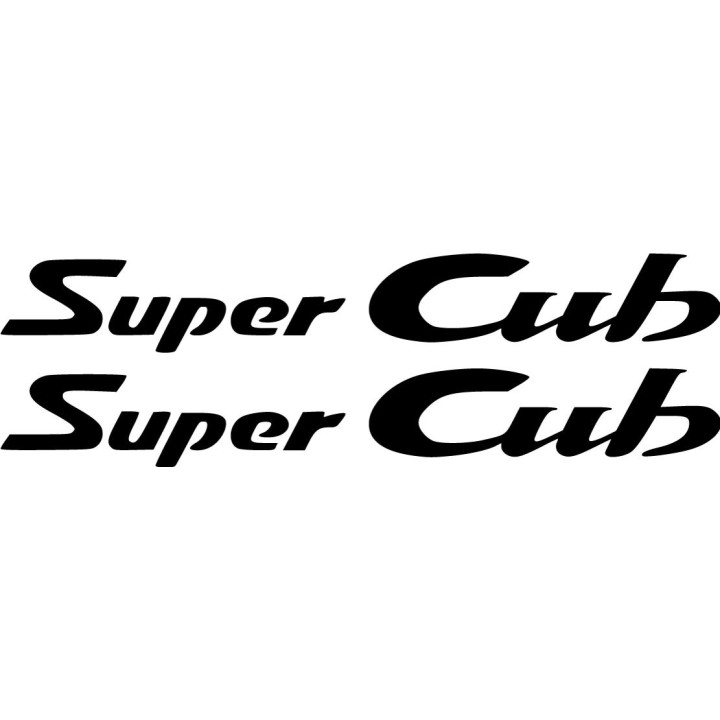 Honda Super Cub Stickers – C50 C70 C90 C125 Classic Motorcycle Decals (2-Pack)