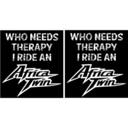 Honda Africa Twin Who Needs Therapy Stickers Decals - DecalsHouse