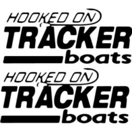 Buy Hooked On Tracker Boats Fishing Die Cut 2 Decal Sticker Online