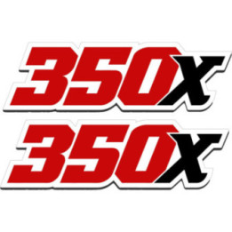 Honda Big Red 350X ATV Stickers – ATC Three Wheeler Decals (2-Pack)