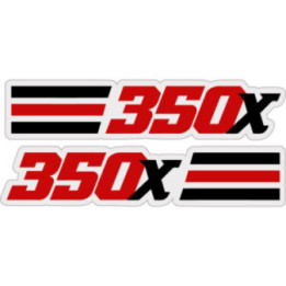 Honda Big Red 350x 4 Stickers Decals - DecalsHouse
