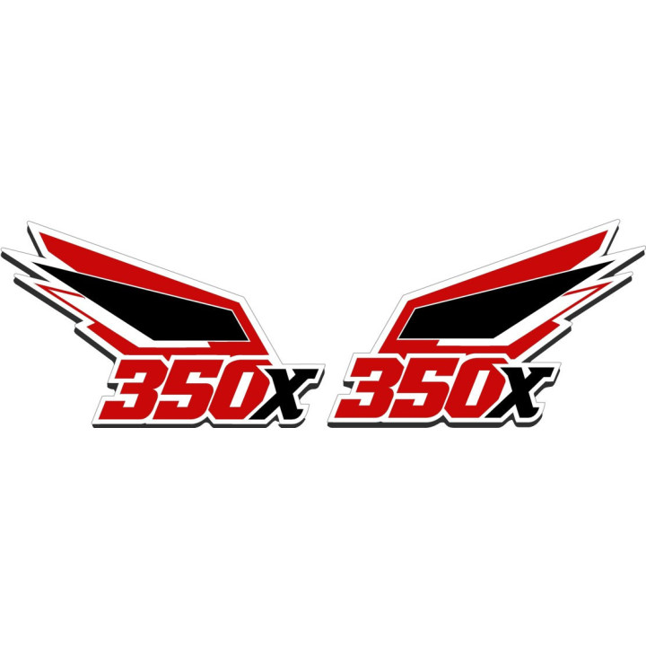 Honda Big Red 350x Stickers Decals - DecalsHouse