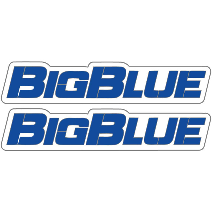 Honda Big Red Blue 3 Stickers Decals - DecalsHouse
