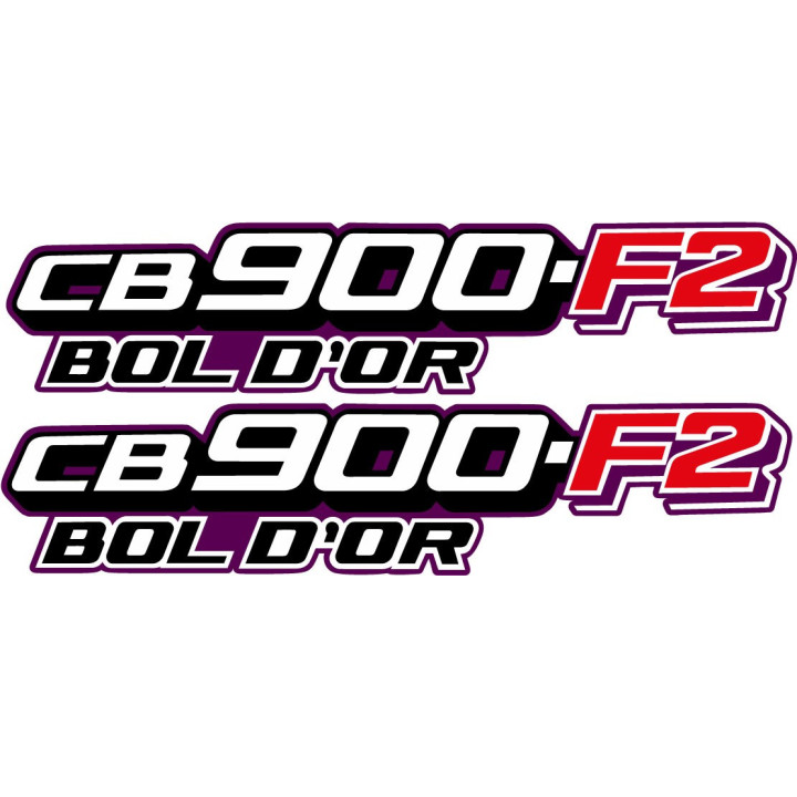 Honda CB900F2 Stickers – Bol d'Or Classic Motorcycle Decals (2-Pack)