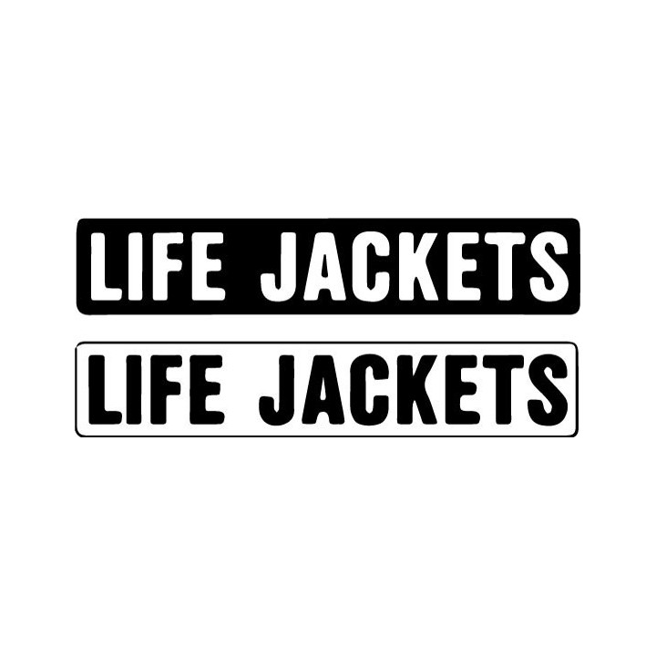 Buy Label Life Jackets Or Background Boat Kit Decal Sticker Online