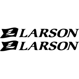 Larson Boat Stickers - Classic Bowrider Runabout Decals (2-Pack)