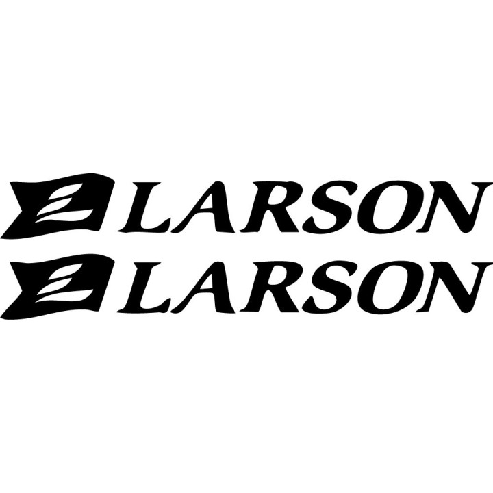 Larson Boat Stickers - Classic Bowrider Runabout Decals (2-Pack)
