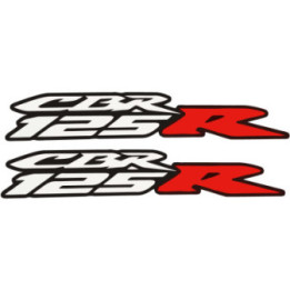 Honda CBR125R Stickers – Lightweight Sportbike Fairing Decals (2-Pack)