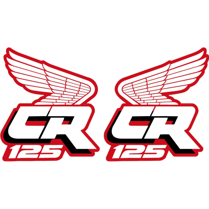 Honda Cr 125 Wings Style 4 Stickers Decals - DecalsHouse