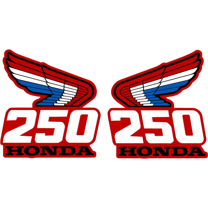 Honda CR250 Stickers – CR125 CR500 Wings Motocross Decals (2-Pack)