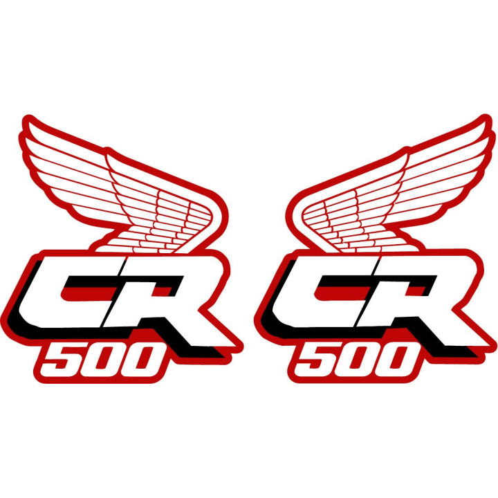 Honda Cr 500 Wings Style 2 Stickers Decals - DecalsHouse
