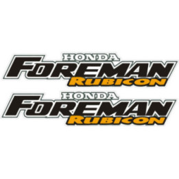 Honda Fourtrax Foreman Rubicon Stickers – ATV Decals (2-Pack) | DecalsHouse