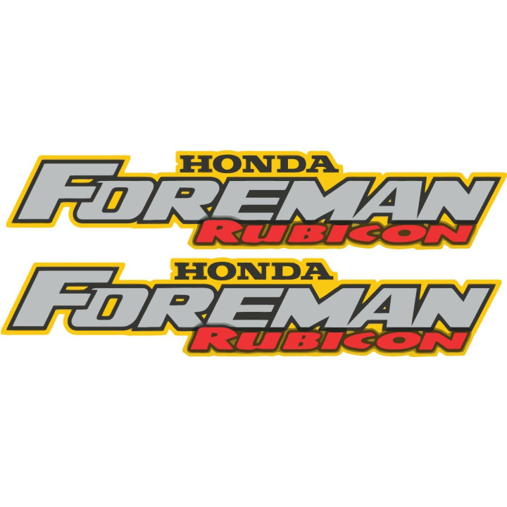 Honda Fourtrax Foreman Rubicon Style 2 Stickers Decals - DecalsHouse