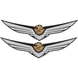 Honda Gold Wing Style 2 Stickers – GL1800 GL1500 Tourer Motorcycle Decals (2-Pack)