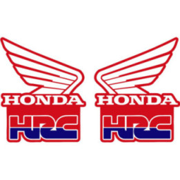Honda HRC Wings Stickers – Racing Corporation Motorcycle Decals (2-Pack)