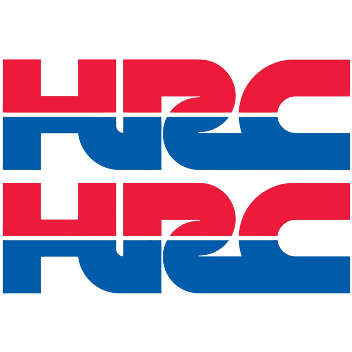 Honda HRC Stickers - Honda Racing Corporation Decals (2-Pack)