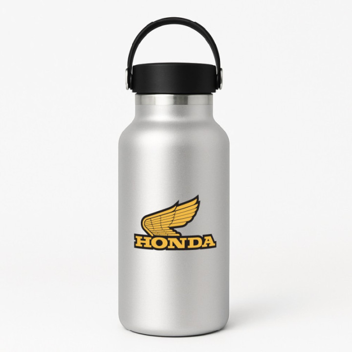 Honda Wings Yellow Stickers – Tank & Fairing Decals (2-Pack)