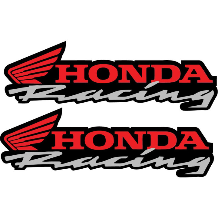 Honda Racing Style 2 Stickers – Race Replica Motorcycle Decals (2-Pack)