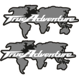 Honda True Adventure World Map Stickers Decals - DecalsHouse